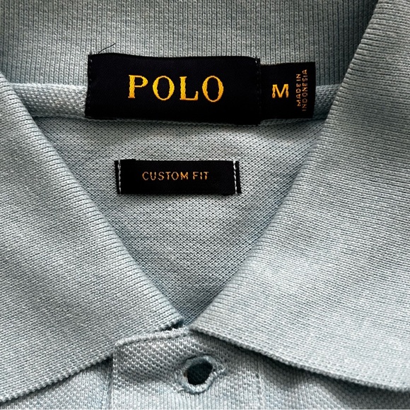 Polo Custom Fit Nautical Print Embroidered Short Sleeve Polo - Picture 3 of 7